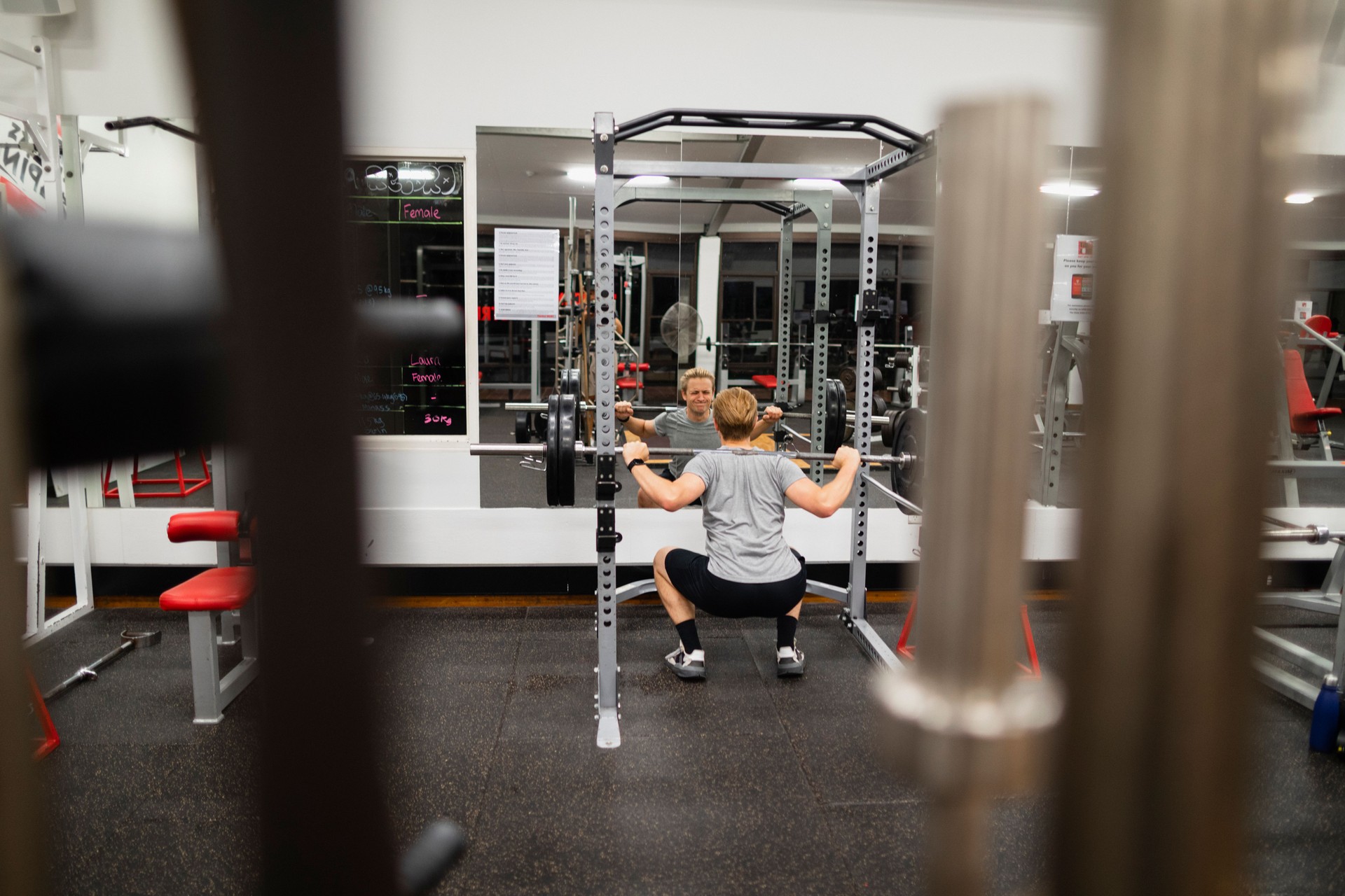 Squatting in the Squat Rack